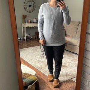 Gray, Michael Kors, long sleeve sweater